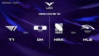 [LIVE] 🔴 LCK - T1 vs DK | KRX vs HLE - W6D5 - BO3