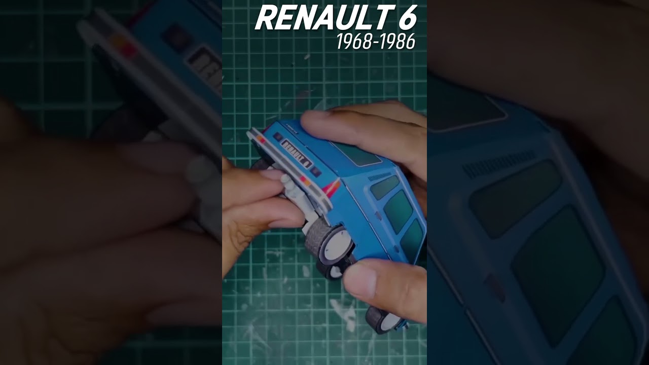 Renault 6 #diy #papercraft #cars #shorts #viralvideo