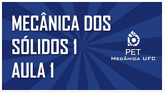 MECÂNICA DOS SÓLIDOS 1 - AULA 1