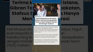Terima Mahasiswa di Istana, Gibran Tak Buat Kesepakatan, Stafsus: Hanya Mendengar Aspirasi