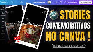 Como Criar Cartões de Natal e Ano Novo no Canva (Stories e Status Passo a Passo)
