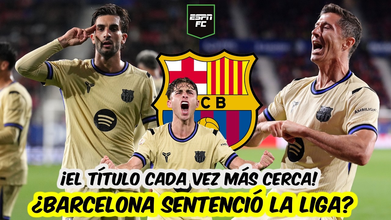 BARCELONA DEJÓ CLARO QUIÉN MANDA en LA LIGA y aprieta al REAL MADRID por el título | ESPN FC