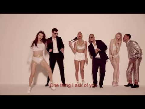Robin Thicke feat T.I  And Pharrell - Blurred Lines (lyrics)
