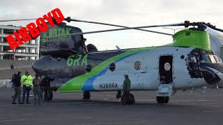 ROTAK CH-47 Chinook N366RA • Full startup HAI Heli-Expo 2024