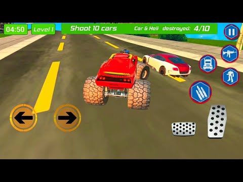 US Police Monsters Truck Robot Transform