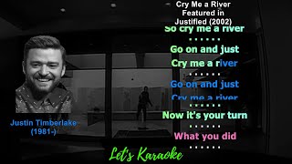 Cry Me A River Karaoke Reference #justintimberlake #cry #crying #justified