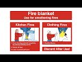 How to use a fire blanket