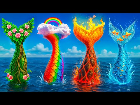 Empat putri duyung kembar bangun ranjang susun rahasia! Cara jadi putri duyung!