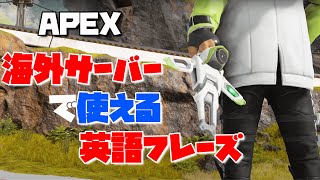 【APEX LEGENDS】海外サーバー行く人は必見！簡単な英語フレーズ紹介！【エーペックスレジェンズ】