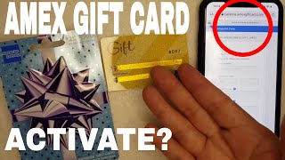 ✅  How To Activate American Express Amex Gift Card 🔴