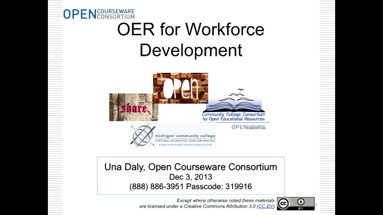 Using OER for Workforce Development