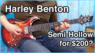 Video thumbnail for Harley Benton CST-24HB - $200 PRS Style Hollowbody? by Toby's Guitar Gear Demos 🎵