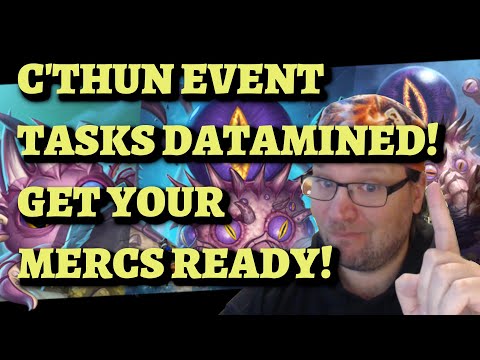 C'Thun Event TASKS DATAMINED! Get your Mercs Ready! (Hearthstone Mercenaries)