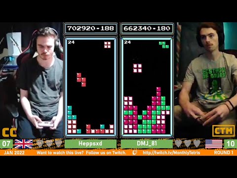 CC Green: Mleczak, Sam_TheS, Hepps, DavidMJ – Classic Tetris Monthly January 2022 [1/5]
