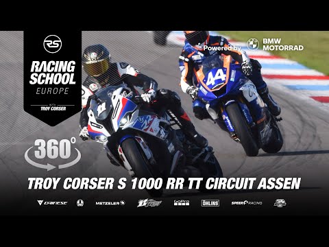 Troy Corser 🐊 S1000RR M 360° Onboard in TT Circuit Assen