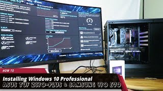 Installing Windows 10 and flashing the Asus TUF Z370 PLUS Gaming Motherboard