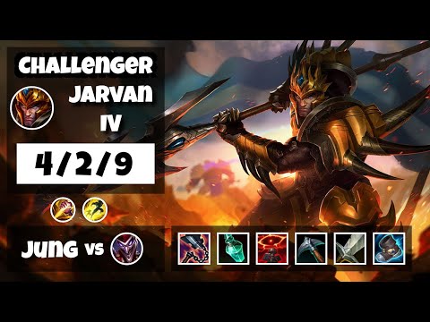 Jarvan IV vs Shaco KOREAN Challenger JUNGLE (4/2/9) - v11.17
