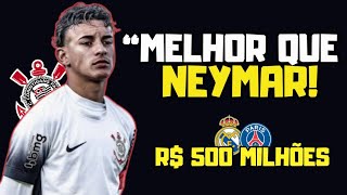 A Nova Joia do CORINTHIANS que fez REAL MADRID E PSG Brigarem por ele ...