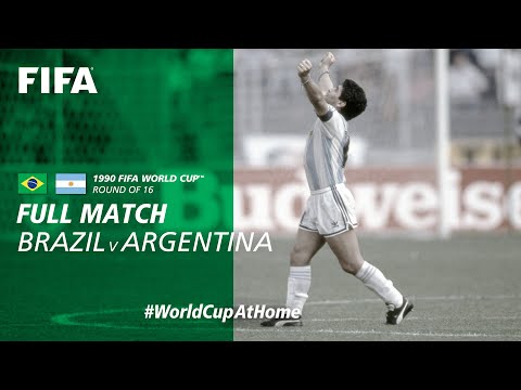 Brazil v Argentina | 1990 FIFA World Cup | Full Match