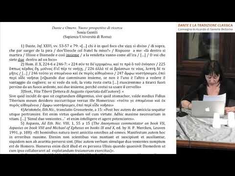 Dante e Omero. Nuove prospettive di ricerca — Sonia Gentili