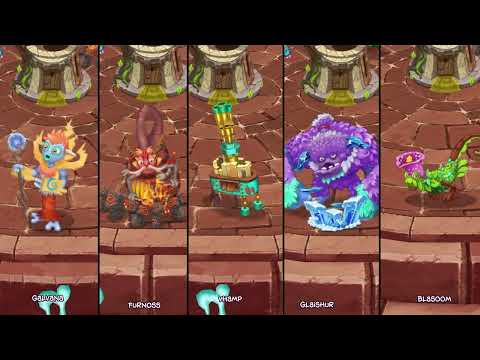 Starhenge but Each Monster is Zoomed in!  (Sounds better)- My Singing Monsters (DOF)