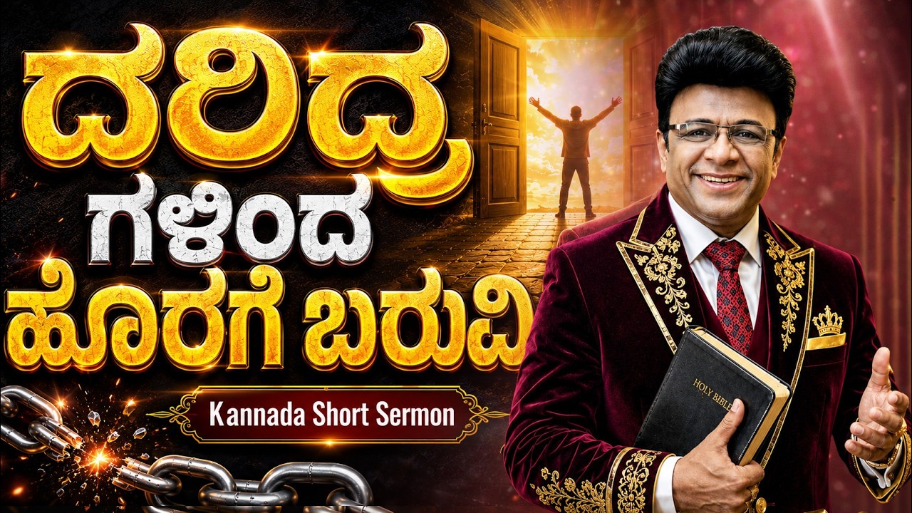 ದರಿದ್ರ ಗಳಿಂದ ಹೊರಗೆ ಬರುವಿ | Kannada Short Sermon | Grace Ministry Bangalore 2026
