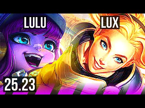 LULU & Jinx vs LUX & Caitlyn (SUP) | 600+ games | KR Master | 25.23