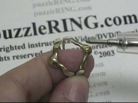 Puzzle Ring Solution for 4 Band REGULAR Puzzle Rings 4B141