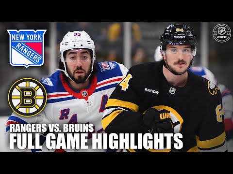 New York Rangers vs. Boston Bruins | Full Game Highlights | ESPN NHL