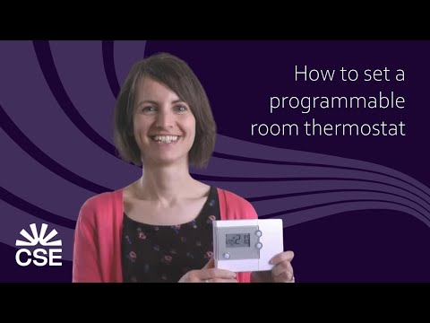 How to set a programmable room thermostat