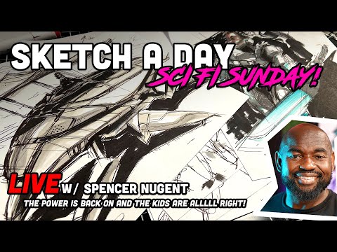 SCI FI SUNDAY - Industrial Design Sketching by Sketch A Day - LIVE