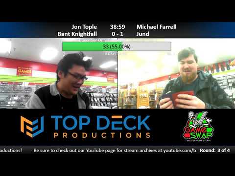 Modern w/ Commentary 1/22/19: Jon Tople (Bant Knightfall) vs. Michael Farrell (Jund)