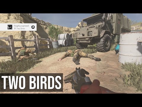 Two Birds Trophy (Kill Both Soldiers With One Shot) - Call of Duty Modern Warfare 2019