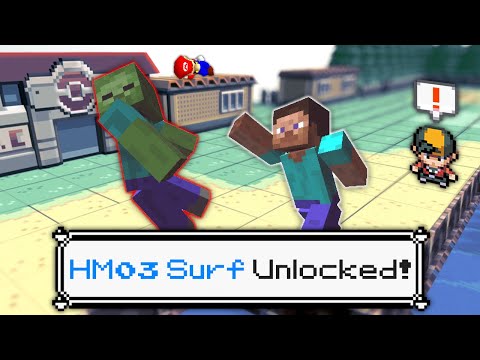 Unlock HM03 Surf in Minecraft & Pokemon