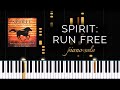 Run Free from Spirit: Stallion of the Cimarron by Hans Zimmer (Piano Solo + Tutorial)