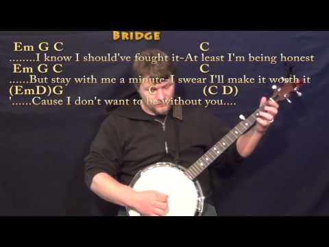 One Last Time (Ariana Grande) Banjo Cover Lesson with Chords/Lyrics - Capo 1st