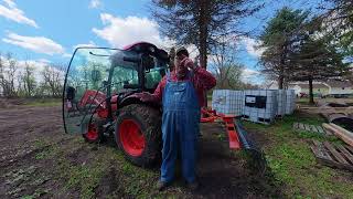 Can my tractor pull out this downed tree?  Either way something will get done!
