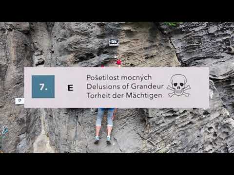 E - Pošetilost mocných, Děčín, Pastýřská stěna, Via Ferrata