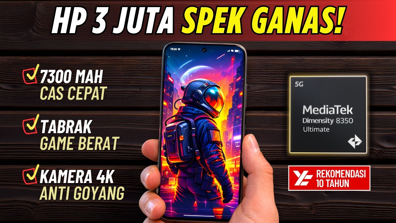 5 Rekomendasi HP 3 JUTAAN TERBAIK [3,5 - 3,9 JUTA] Februari 2026