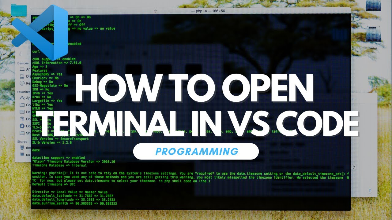 How To Open Terminal in Visual Studio Code