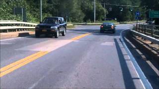 preview picture of video 'Bridge pass on commute to work 8-5-2011.wmv'
