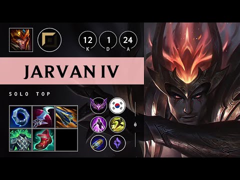 Jarvan IV Top vs Darius - KR Master Patch 25.S1.2