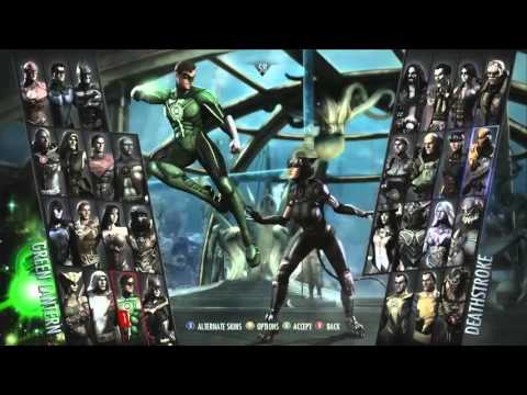 Injustice Gods Among Us - Green Business Survivors Online Player Matches Gameplay