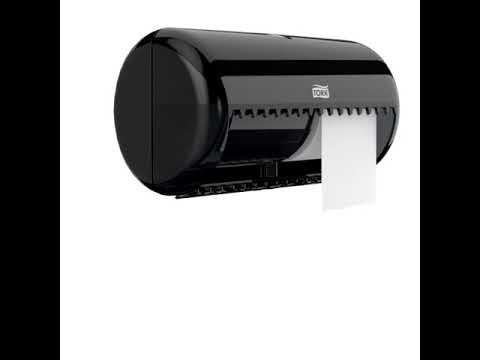 Toiletrulleholder - Tork T4 557008 til 2 ruller toiletpapir sort