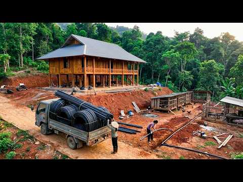 Building a Farm Water System: Truck Transport of Pipes from High Mountain Waterfall