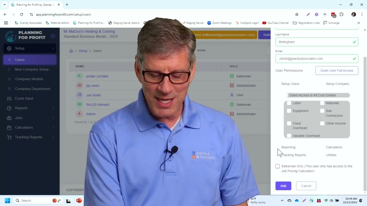 Adding Users and Assigning Roles