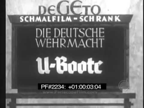GERMAN U-BOAT NEWSREEL  BATTLE OF THE ATLANTIC  WWII TYPE IX  2234