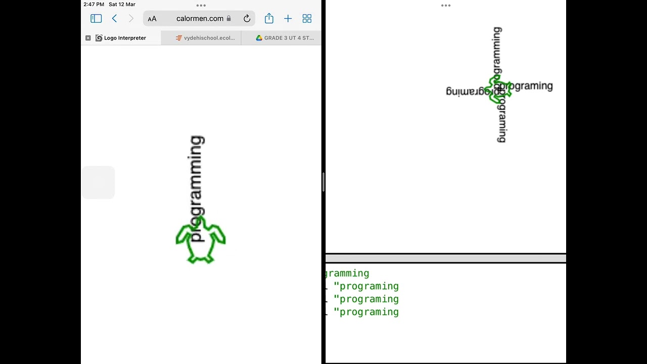 How to do an easy  label command in logo interpreter