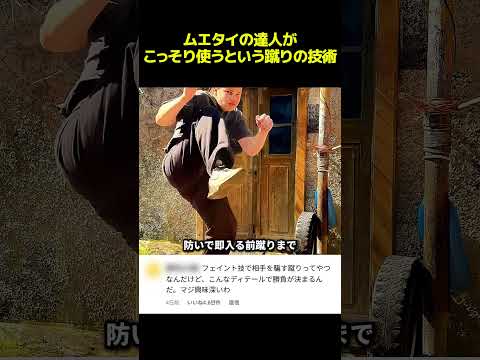ムエタイ上級者が実戦で密かに使う蹴り技とは