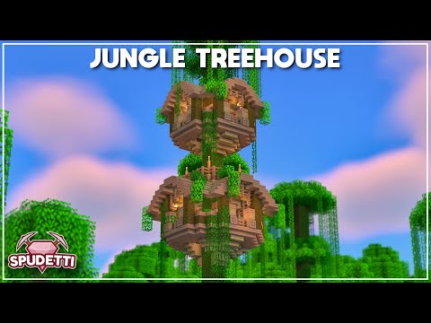 Minecraft: How to Build a Jungle Treehouse [Tutorial] 2021